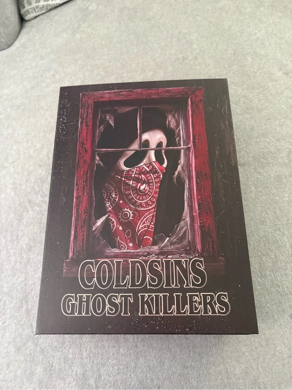 Cold Sins Ghost Face Killers - Black/Red/White Paisley Horror Size 9